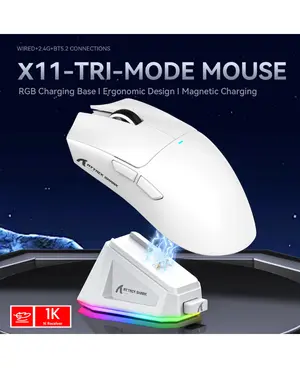 ATTACK SHARK X11 Wireless Gaming Mouse | Magnetic RGB Charging Dock Included