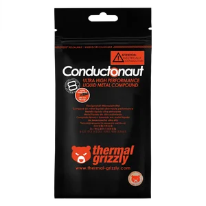 Thermal Grizzly Conductonaut 1g Liquid Metal TIM – 73 W/mK for Delid & Direct-Die