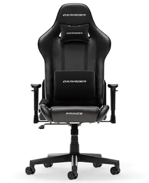 DXRacer Prince Series Ergonomic Gaming Chair (Large Size / L-Size Edition) | Model: GC-P132-L-F2, Heavy-Duty Steel Skeleton, High-Density Cold-Cure Mold Foam & Breathable Leatherette, 1D Height-Adjustable Armrests, 90°–135° Recline with Conventional 