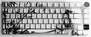 Attack Shark X820 Tri-Mode Mechanical Gaming Keyboard – Black Warrior (Gift Switches)