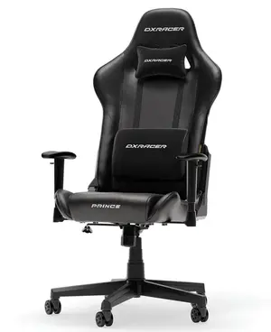 DXRacer Prince Series Ergonomic Gaming Chair (Large Size / L-Size Edition) | Model: GC-P132-L-F2, Heavy-Duty Steel Skeleton, High-Density Cold-Cure Mold Foam & Breathable Leatherette, 1D Height-Adjustable Armrests, 90°–135° Recline with Conventional 
