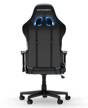 DXRacer Prince Series Ergonomic Gaming Chair black and blue | Model: GC/LPF24LTC/N.N.N (D6000), Premium High-Density Mold Shaping Foam & Breathable Leatherette, 1D Adjustable Armrests, 90°–135° Recline with Conventional Tilt, Heavy-Duty Steel Frame, 