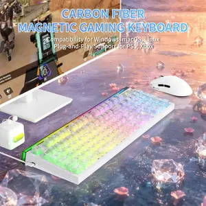 Attack Shark R98HE 98-Key Magnetic Gaming Keyboard – Ice Ninja (Ice Shark Magnetic Switches)