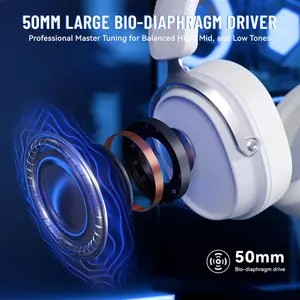 Attack Shark L30 PRO Tri-Mode Wireless Gaming Headset – Pure White