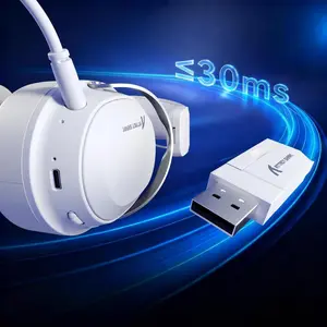 Attack Shark L30 PRO Tri-Mode Wireless Gaming Headset – Pure White