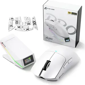 Attack Shark X11 PRO V2 Tri-Mode Wireless Mouse with TFT LCD RGB Dock – White