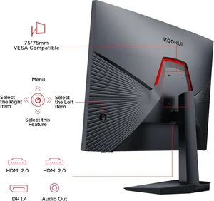 KOORUI G2411P 23.8" 1080P FHD 200Hz 1ms Fast IPS Gaming Monitor | Adaptive Sync | 90% DCI-P3 Color Gamut | HDR400 Display