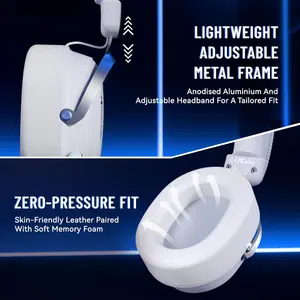Attack Shark L30 PRO Tri-Mode Wireless Gaming Headset – Pure White