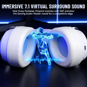 Attack Shark L30 PRO Tri-Mode Wireless Gaming Headset – Pure White