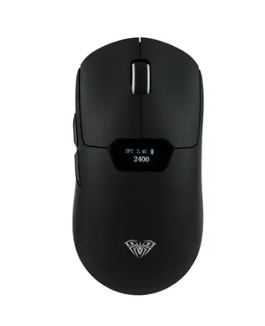 AULA SC390 Lightweight Tri-Mode Wireless Gaming Mouse with Smart OLED Display (PixArt PAW3311 Sensor / Up to 20,000 DPI / 1000Hz Polling Rate / 2.4GHz + BT + USB-C / 400mAh Battery / 64g Ultra-Light)