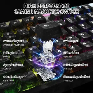 Attack Shark R98 HE Carbon Fiber Magnetic Gaming Keyboard – Ink Shade (Ice Shark Magnetic Switches)