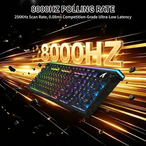 Attack Shark R98 HE Carbon Fiber Magnetic Gaming Keyboard – Ink Shade (Ice Shark Magnetic Switches)