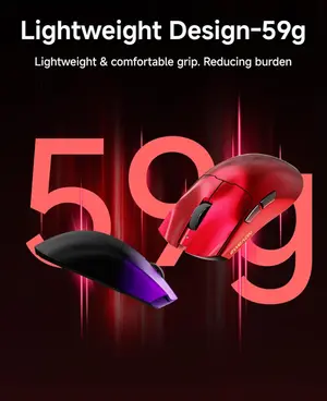 EWEADN S9 Pro Tri-Mode Wireless Gaming Mouse | Purple Gradient Edition