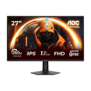 AOC GAMING 27G50Z 27" FHD Fast IPS Gaming Monitor | 260Hz Overclock & 0.3ms MPRT