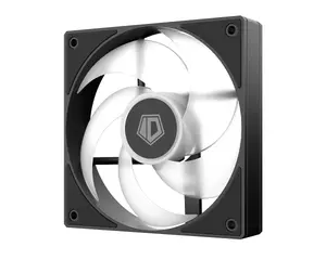 ID-COOLING AS-120-K Trio High-Performance 120mm PWM Case & Radiator Fans (3-Pack / All Black) | 3x 120mm PWM Fans, Wide 300–2000 RPM Dynamic Speed Range, High Static Pressure 1.94 mmH₂O & 58.0 CFM Airflow, Quiet Long-Life Hydraulic Bearing, Integrate