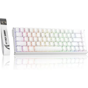Attack Shark X68HE Magnetic Switch Keyboard – White Contour Line