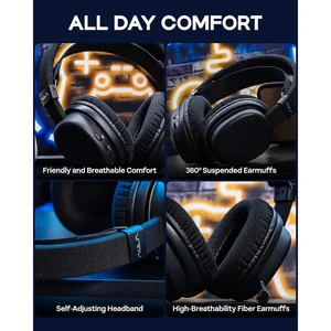 AULA Wind G7 Tri-Mode Wireless Gaming Headset | RGB Lighting | Immersive Surround Sound | Esports-grade chip