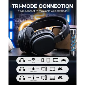 AULA Wind G7 Tri-Mode Wireless Gaming Headset | RGB Lighting | Immersive Surround Sound | Esports-grade chip