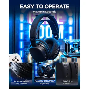 AULA Wind G7 Tri-Mode Wireless Gaming Headset | RGB Lighting | Immersive Surround Sound | Esports-grade chip