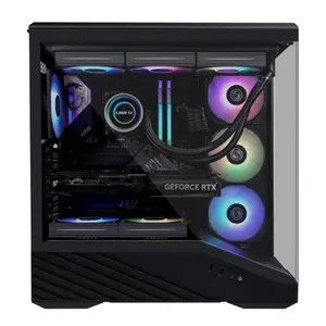 Lian Li V100R (V100RX) ATX Mid-Tower PC Case - Panoramic Tempered Glass, 4x 120mm ARGB PWM Fans, Front RGB Strip, 360mm Radiator & 415mm GPU Support 