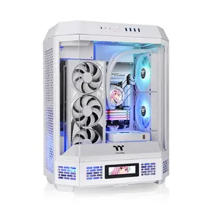 Thermaltake The Tower 600 Snow Mid Tower Chassis | White Vertical Prism Edition