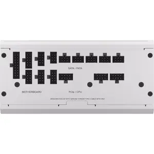 CORSAIR RMx Series RM1000x 1000W Fully Modular ATX Power Supply (White) | 80 PLUS Gold Certified, Zero RPM Fan Mode, 100% Japanese 105°C Capacitors & White Modular Sleeved Cables