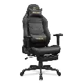 COUGAR Explore Neo Gold | Gaming Chair | Retractable Footrest | 3D Armrests | Scalloped Bucket Seat | Head & Lumbar Cushions
