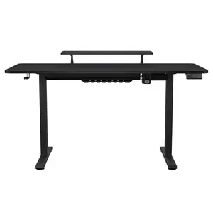 COUGAR E-Star 140 Black | Electric Gaming Desk 1400×600mm | Motorized Height 720–1170mm | 2 Memory Presets | Full Desk Mousepad