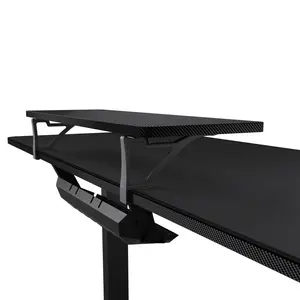 COUGAR E-Star 140 Black | Electric Gaming Desk 1400×600mm | Motorized Height 720–1170mm | 2 Memory Presets | Full Desk Mousepad