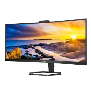 Philips 34E1C5600HE 34" Curved UltraWide Monitor | Built in 5MP Windows Hello Webcam and USB C