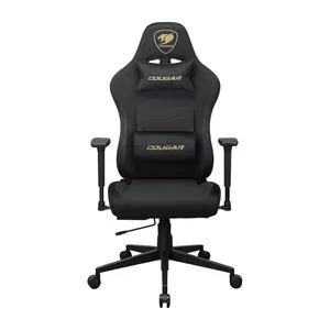 COUGAR Pryme Gold F | High-Back Gaming Chair | Imitation Linen | Adjustable Seat Depth | Discreet Lumbar Pillow | Class 4 Lift