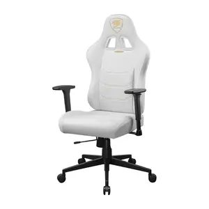 COUGAR Pryme Gold F | High-Back Gaming Chair | Imitation Linen | Adjustable Seat Depth | Discreet Lumbar Pillow | Class 4 Lift