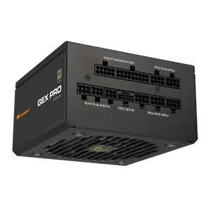 Cougar GEX PRO 850W ATX 3.1 PCIe 5.1 Fully Modular 80 Plus Gold | A+ Cybenetics Gold Certified | 105C Japanese Capacitors | Embossed Black Cables