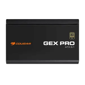 Cougar GEX PRO 850W ATX 3.1 PCIe 5.1 Fully Modular 80 Plus Gold | A+ Cybenetics Gold Certified | 105C Japanese Capacitors | Embossed Black Cables
