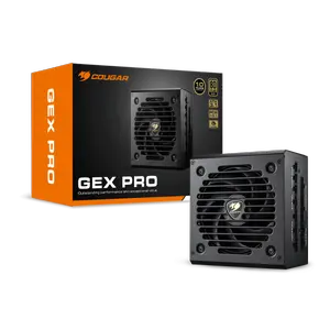 Cougar GEX PRO 850W ATX 3.1 PCIe 5.1 Fully Modular 80 Plus Gold | A+ Cybenetics Gold Certified | 105C Japanese Capacitors | Embossed Black Cables