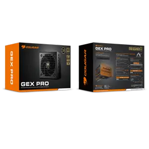 Cougar GEX PRO 850W ATX 3.1 PCIe 5.1 Fully Modular 80 Plus Gold | A+ Cybenetics Gold Certified | 105C Japanese Capacitors | Embossed Black Cables