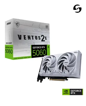 MSI GeForce RTX 5060 8GB GDDR7 VENTUS 2X OC WHITE | Starship Computers