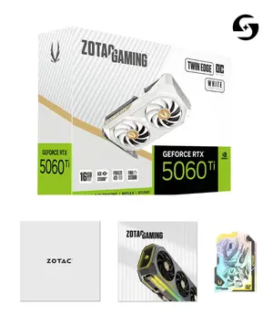 ZOTAC GAMING GeForce RTX 5060 Ti 16GB GDDR7 Twin Edge OC White Edition
