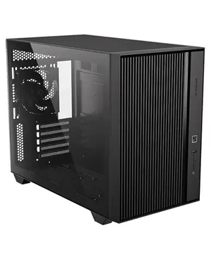 ID-COOLING FLOW 500 AIR Micro-ATX PC Case | High-Airflow Mesh Front, Tempered Glass Side Panel, 3x Pre-Installed PWM Fans & 360mm Radiator Support