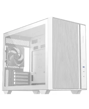 ID-COOLING FLOW 500 AIR Micro-ATX PC Case | High-Airflow Mesh Front, Tempered Glass Side Panel, 3x Pre-Installed PWM Fans & 360mm Radiator Support