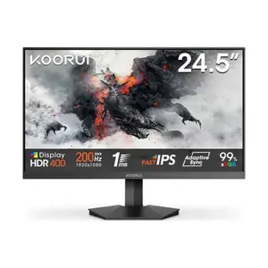 KOORUI G2511P 24.5" FHD IPS 200Hz Gaming Monitor — Adaptive Sync, Low Blue Light, HDMI + DisplayPort