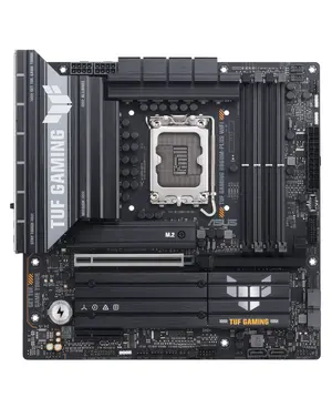 ASUS TUF GAMING B860M-PLUS WIFI Micro-ATX Motherboard | Intel LGA 1851, DDR5 8800+ MT/s (OC), PCIe 5.0 M.2, Wi-Fi 7 & Realtek 2.5Gb LAN