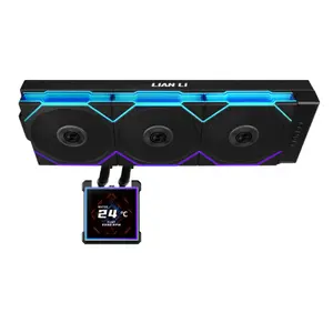 Lian Li Hydroshift II LCD-S 360CL Black & White | 3.4" IPS LCD Magnetic Hot-Swap | 3200RPM Pump | CL Wireless Fans