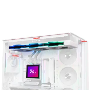 Lian Li Hydroshift II LCD-S 360CL Black & White | 3.4" IPS LCD Magnetic Hot-Swap | 3200RPM Pump | CL Wireless Fans