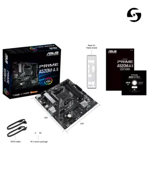 ASUS PRIME A520M-A II Micro-ATX Motherboard | AMD AM4 Socket, Ryzen 5000 Ready