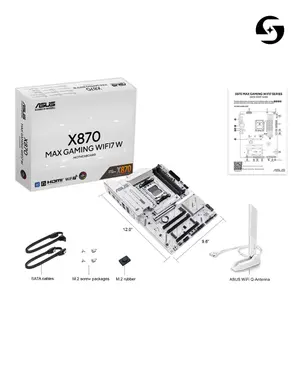 ASUS X870 MAX GAMING WIFI7 W AMD AM5 ATX Motherboard