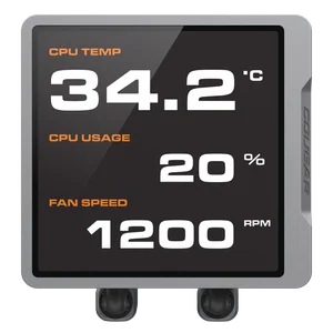 Cougar Poseidon Vistek Pro 360 Black & White | 3.95" IPS LCD 720x720 | Intel Optimized | UTTERIGHT Fins | Single-Frame ARGB
