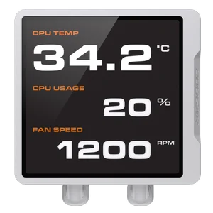 Cougar Poseidon Vistek Pro 360 Black & White | 3.95" IPS LCD 720x720 | Intel Optimized | UTTERIGHT Fins | Single-Frame ARGB