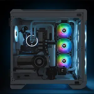 Thermaltake Pure Duo 12 ARGB Sync Radiator Fan | White 2 Fan Pack Performance Edition