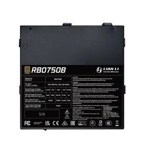 Lian Li RB 750W Bronze Black | ATX 3.1 | PCIe 5.1 | 12V-2x6 Connector | 135mm HYB Fan